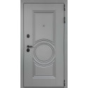 Входная дверь с кругом ML 16 с белой панелью